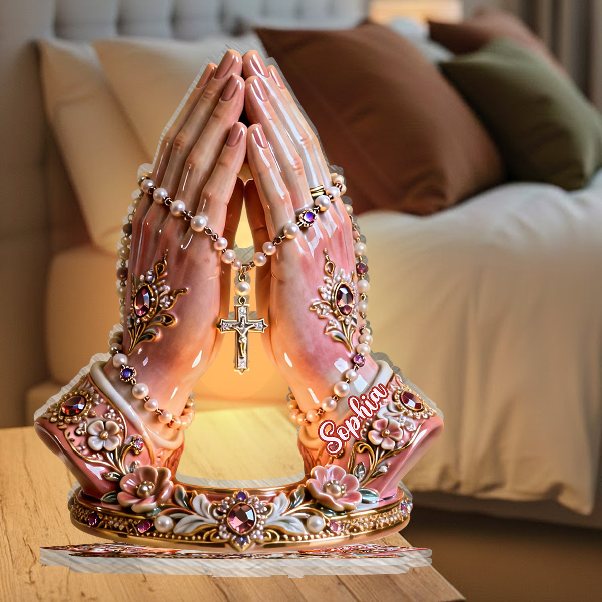 Praying Time - Personalized Christian Candle Holder Sign