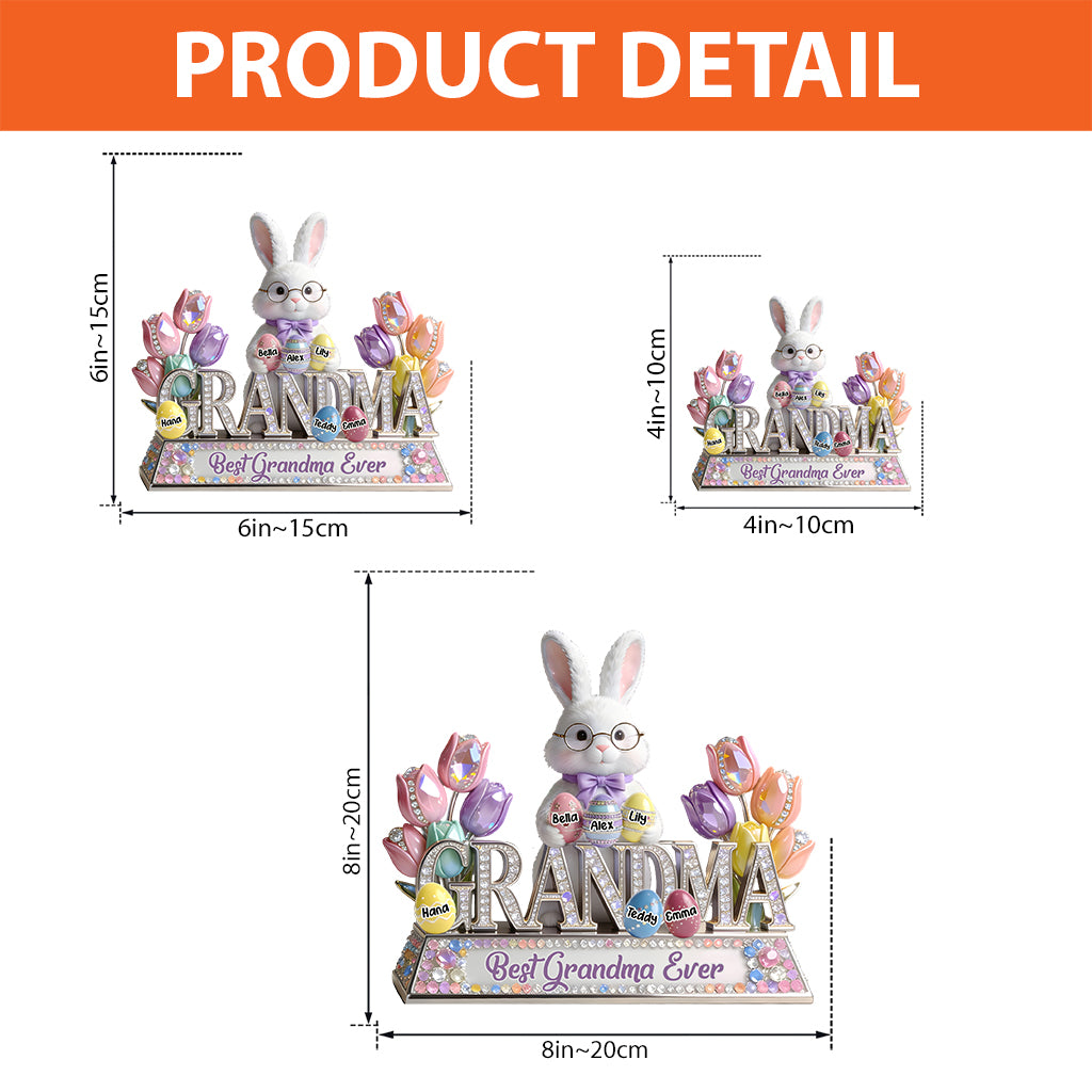 Easter's Peep Perfect Gift For Grandma - Personalized Grandma Custom Shaped Acrylic Plaque