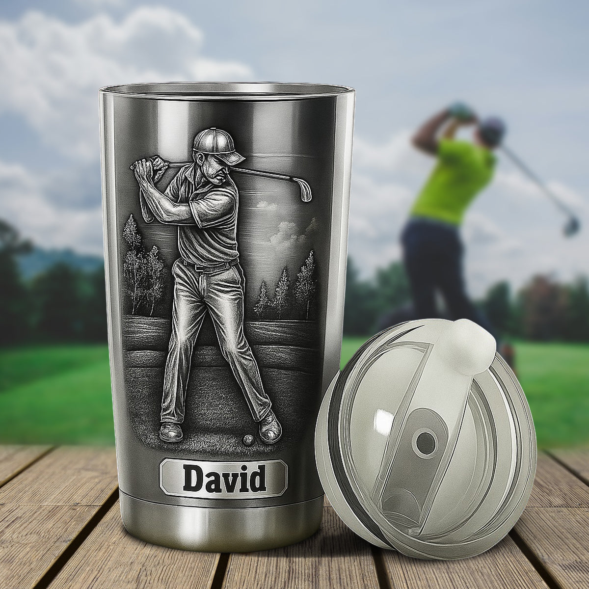 The Coolest Golfer - Personalized Golf Tumbler