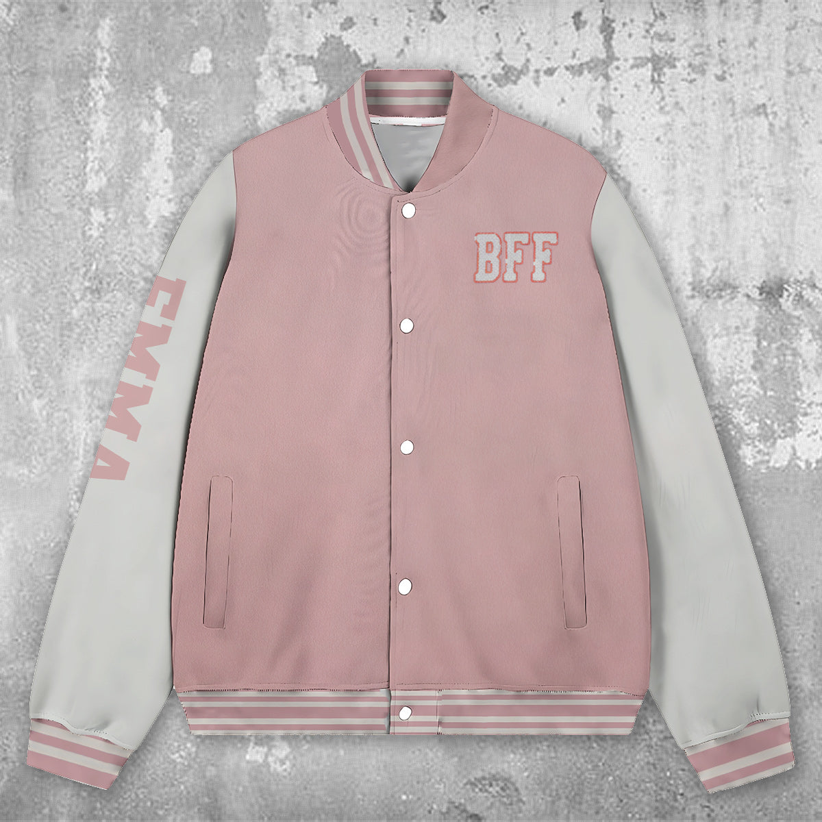 Besties Forever - Personalized Bestie Varsity Jacket