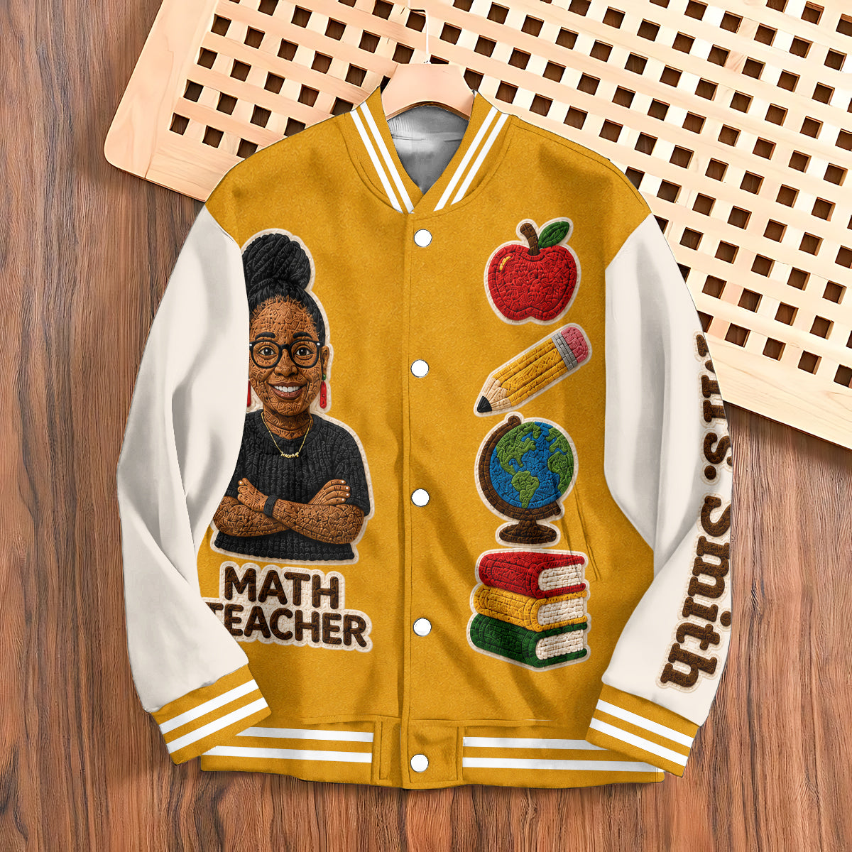 Any Photo Teacher Life - Personalized Teacher Varsity Jacket