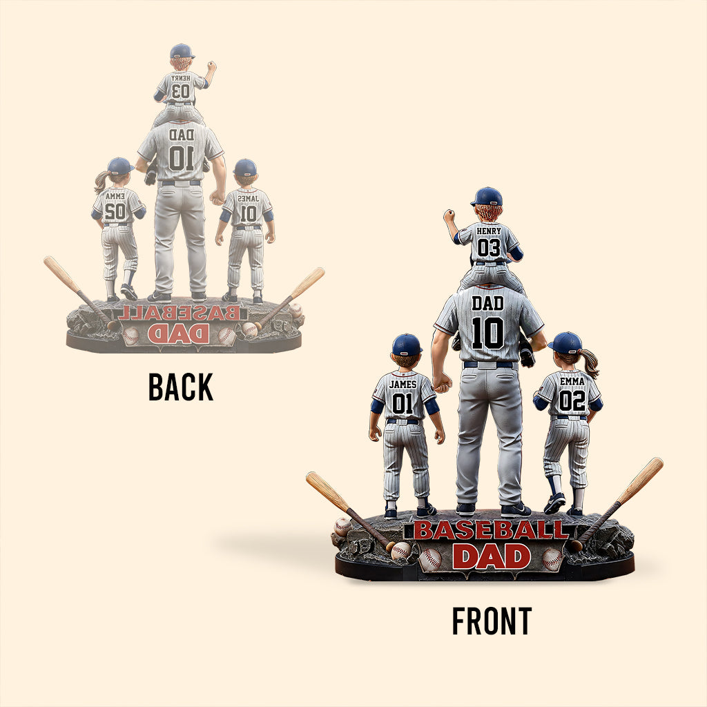 Baseball Dad - Personalized Baseball Custom Shaped Acrylic Plaque