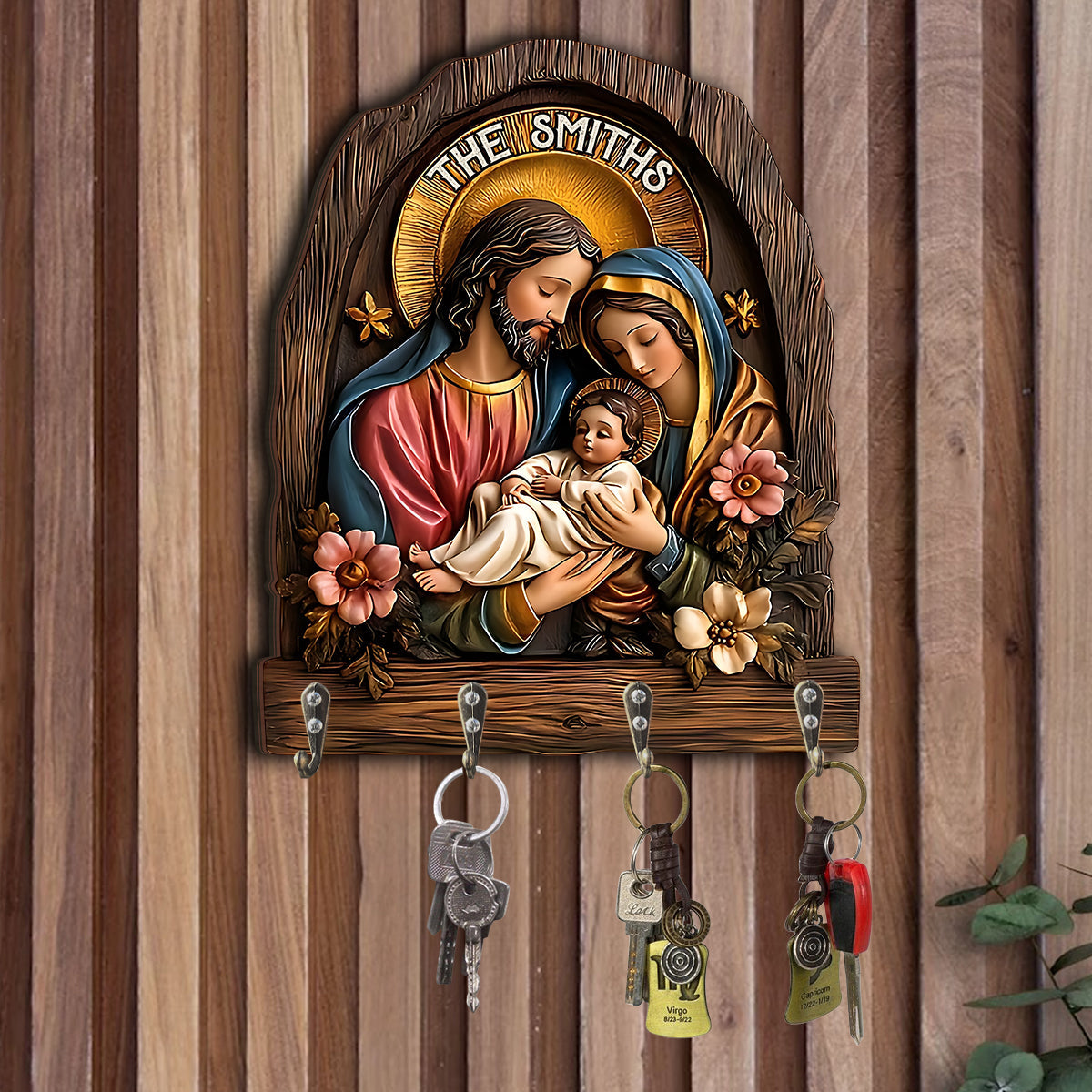 Believe - Personalized Christian Custom Shaped Key Rack