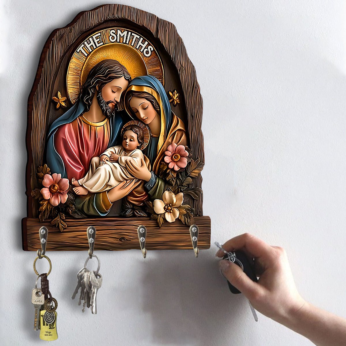 Believe - Personalized Christian Custom Shaped Key Rack