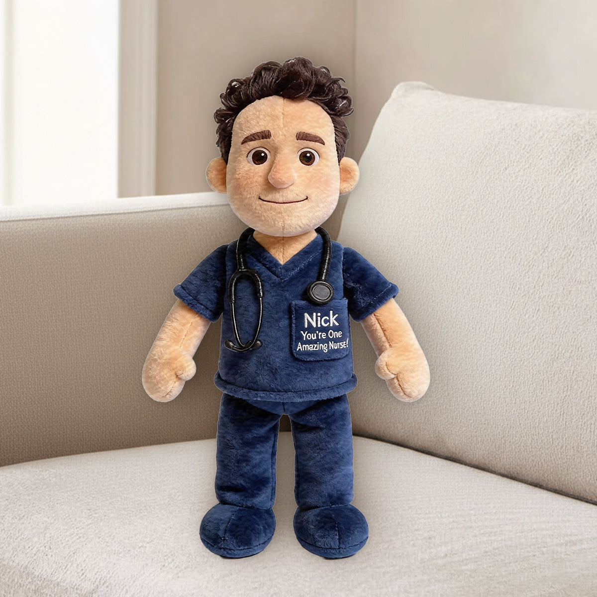 You Are Doing A Great Job - Personalized Nurse Premium Faux Fur Pillow