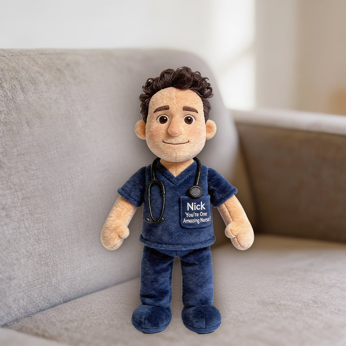 You Are Doing A Great Job - Personalized Nurse Premium Faux Fur Pillow