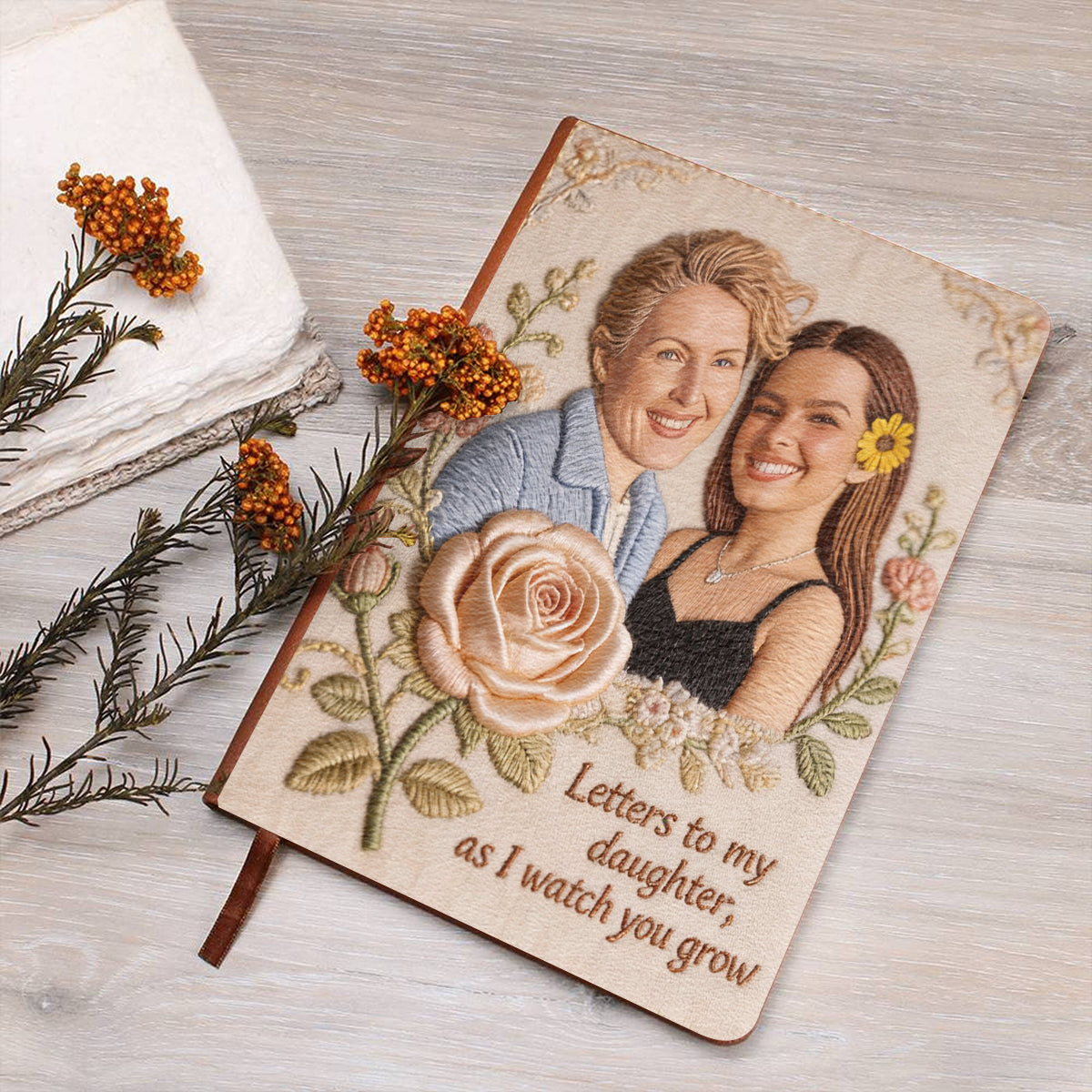 Letters To My Daughter - Personalized Mother Leather Journal