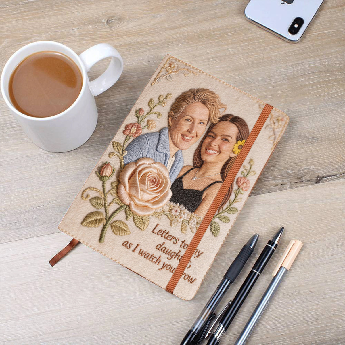 Letters To My Daughter - Personalized Mother Leather Journal