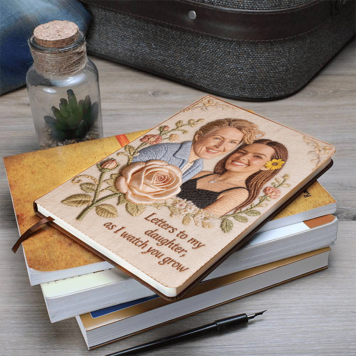 Letters To My Daughter - Personalized Mother Leather Journal