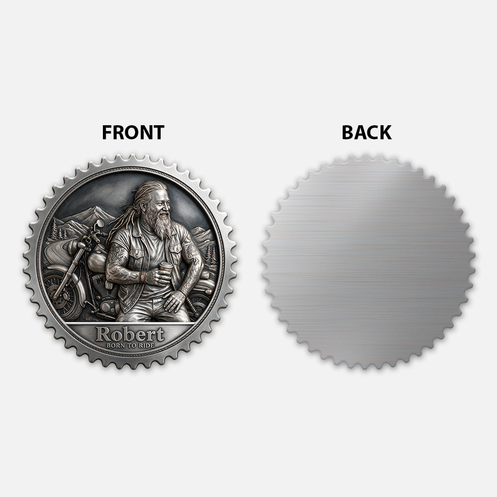 Born To Ride - Personalized Biker 3D Printed Cut Metal Sign
