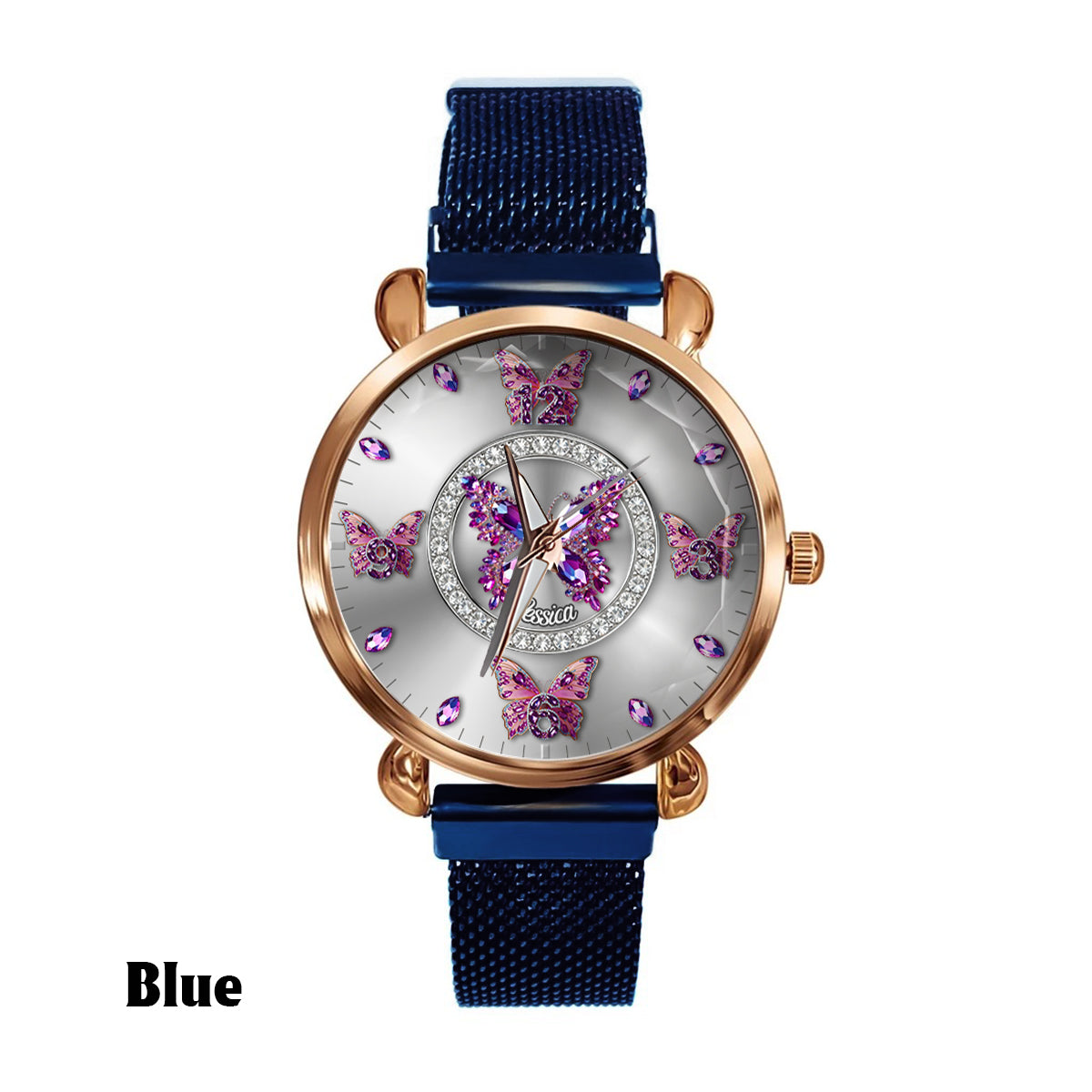 Beautiful Butterflies - Personalized Butterfly Women Hand Watch
