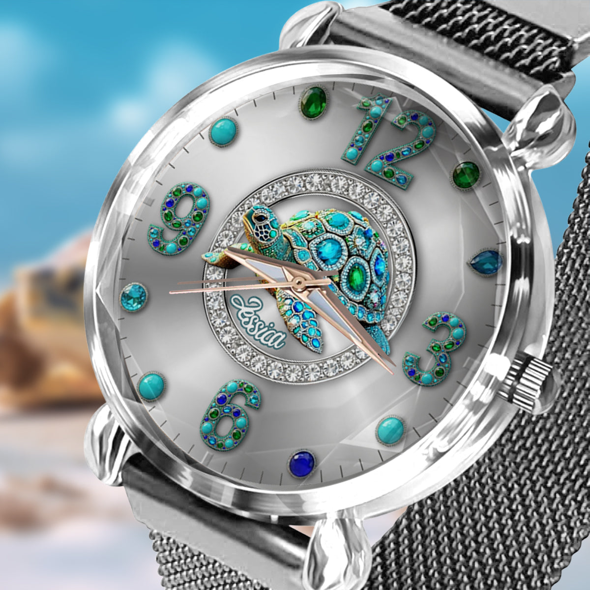 Love Turtle - Personalized Turtle Women Hand Watch
