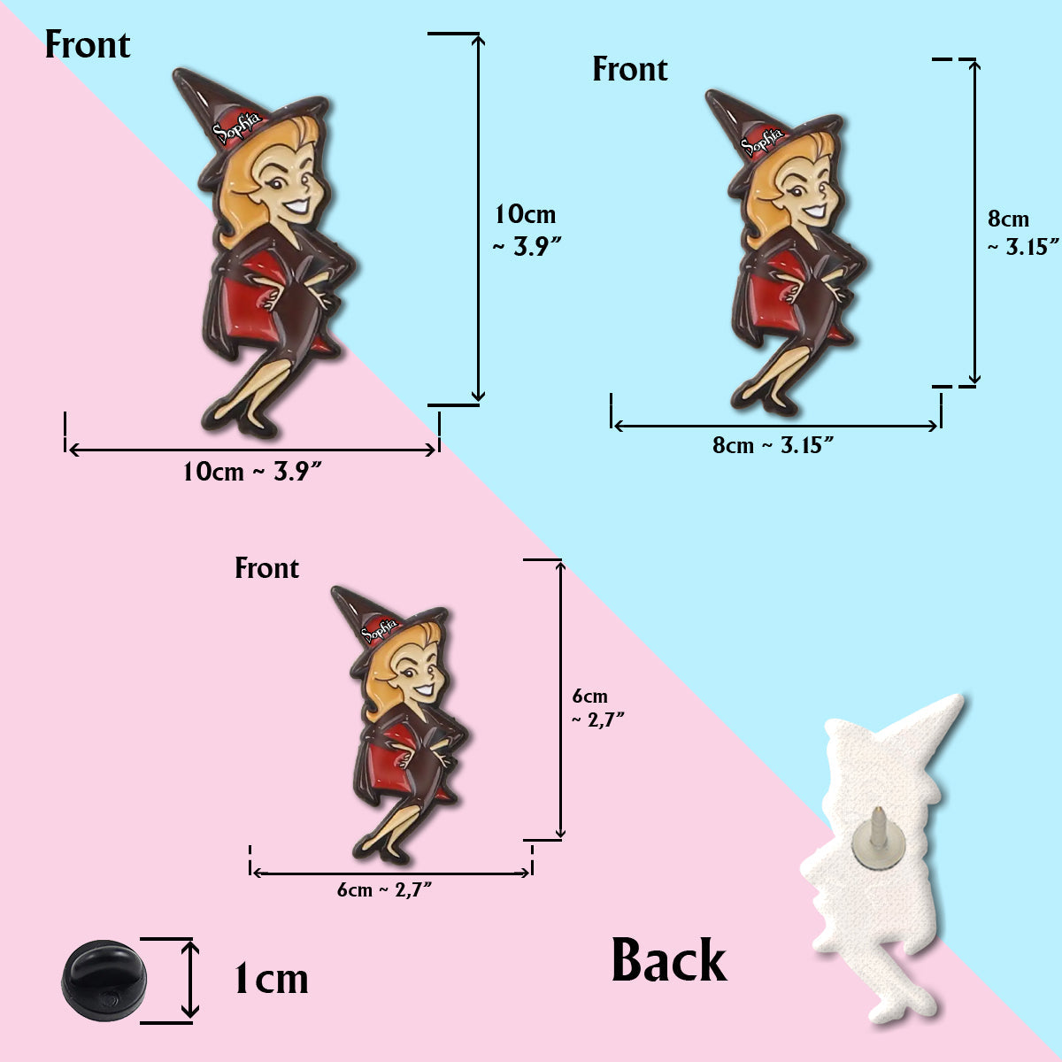 Magical Witch - Personalized Witch Pin