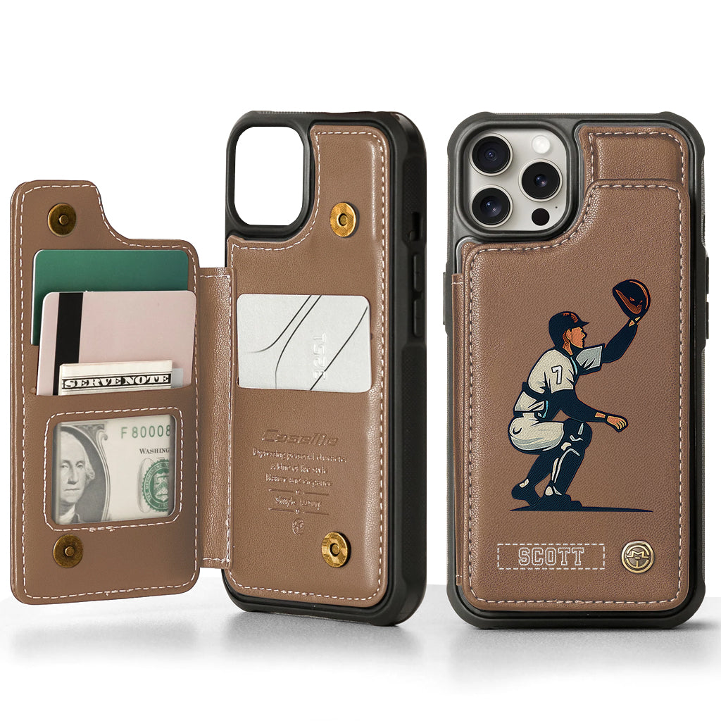 Tis Baseball Season - Personalized Baseball Wallet Phone Case