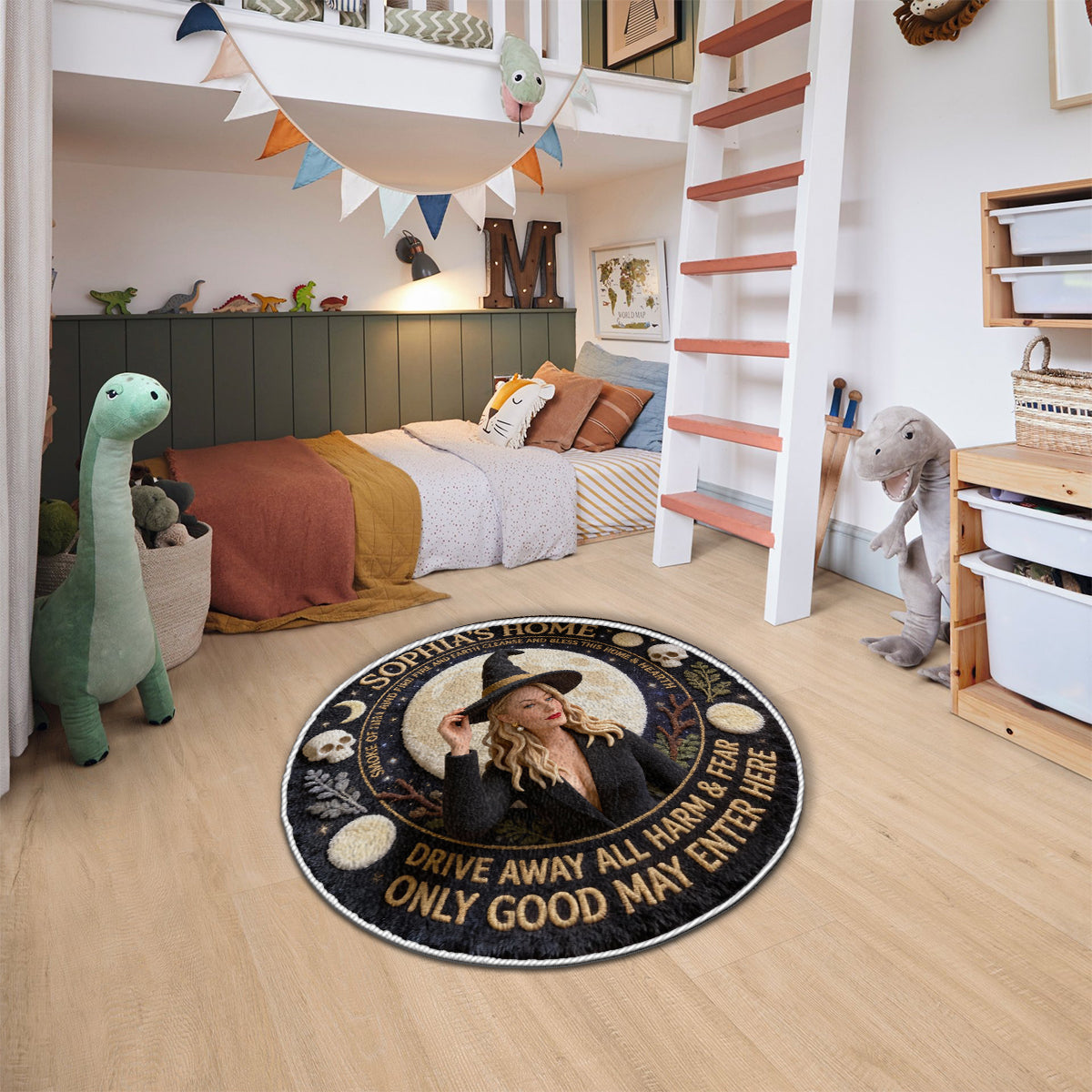 Magical Witch - Personalized Witch Non-Slip Tufted Rug