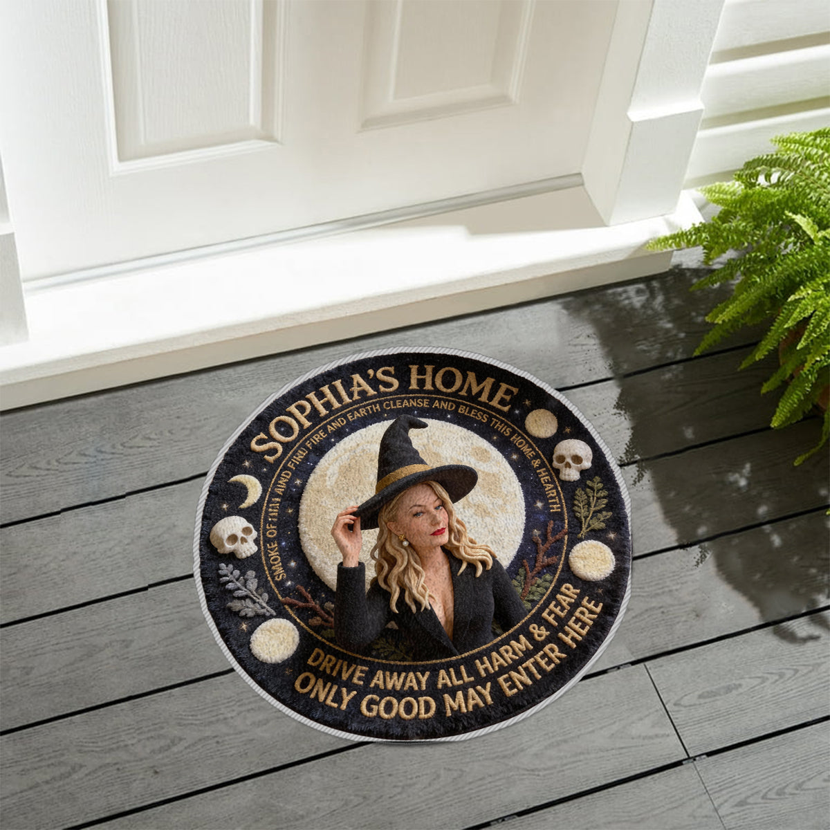 Magical Witch - Personalized Witch Non-Slip Tufted Rug