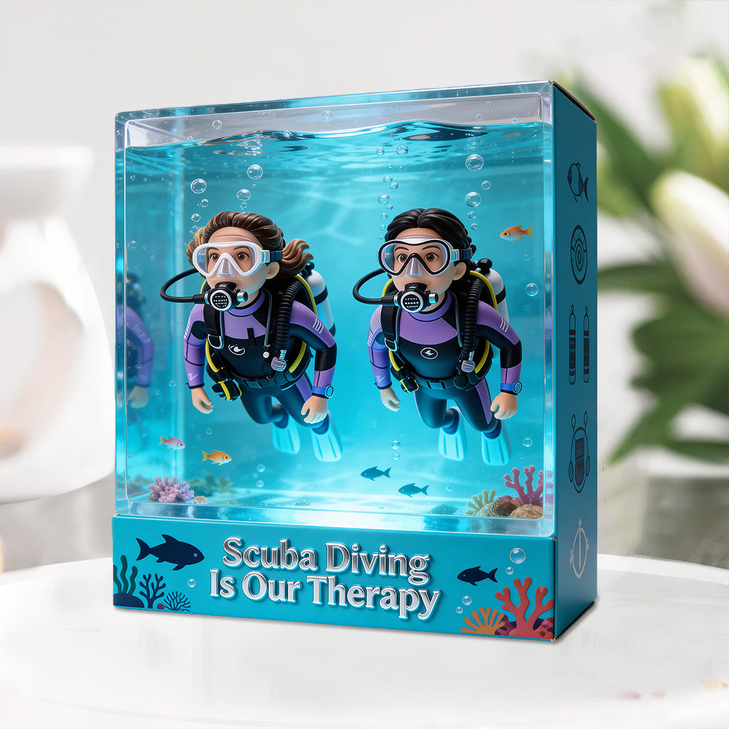 Scuba Diving, The Master Diver - Personalized Scuba Diving Custom Shaped Acrylic Plaque