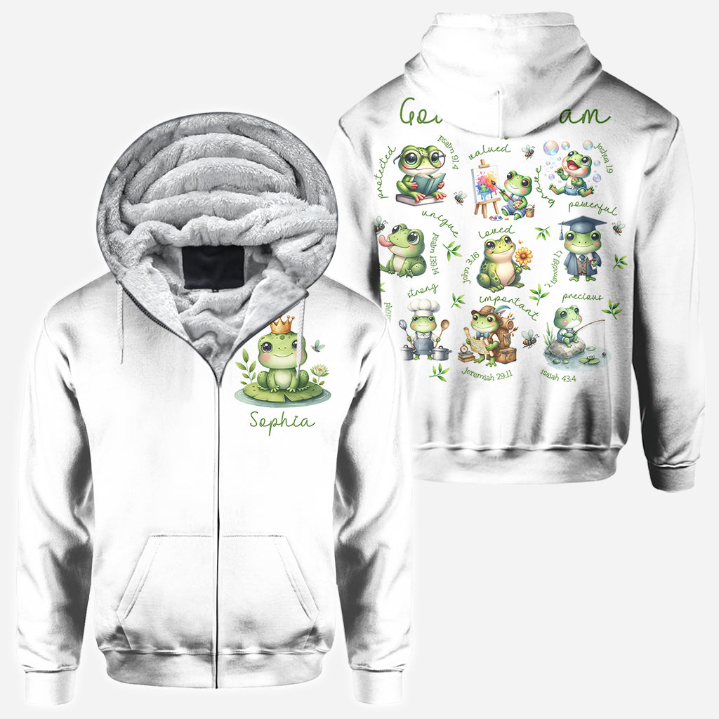 God Says I Am - Personalized Frog All Over Shirt