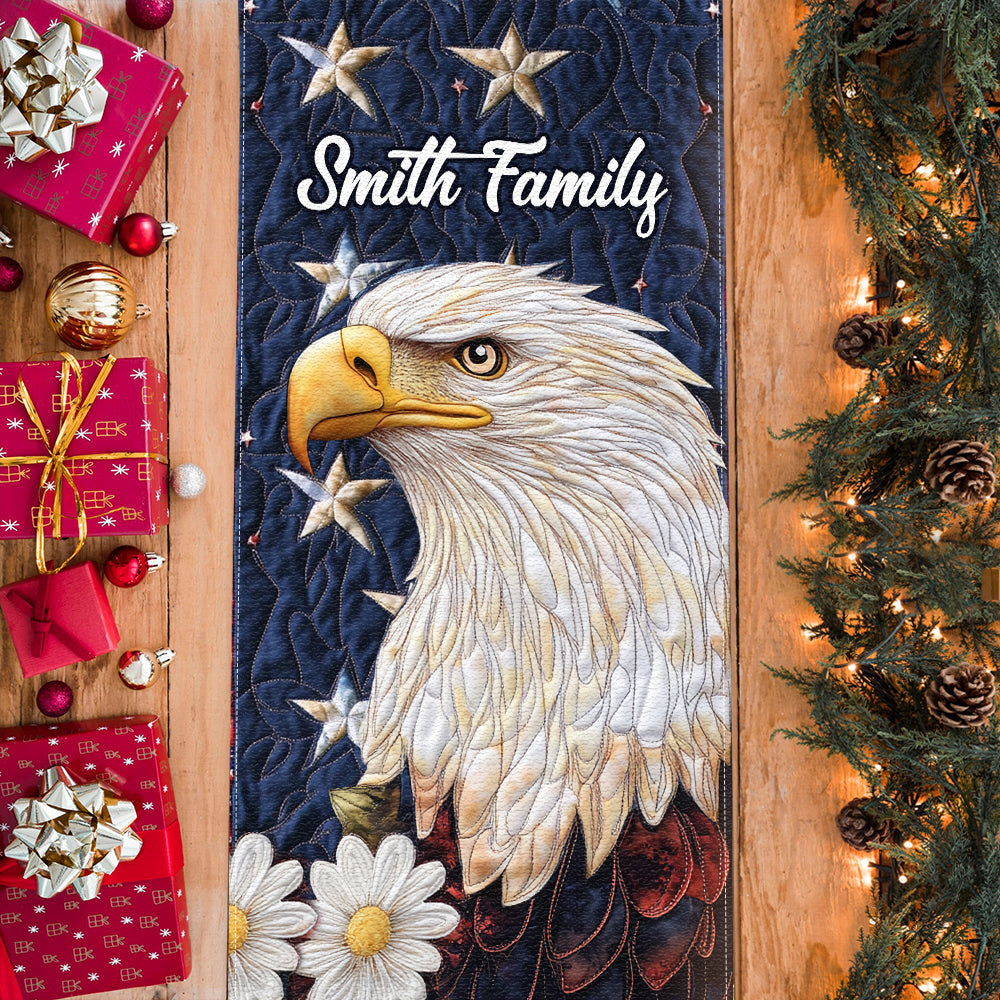 Patriotic Eagle - Personalized Bald Eagle Table Runner
