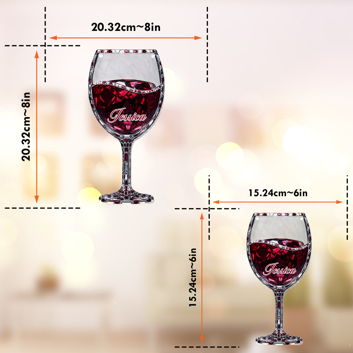 Just A Girl Who Loves Wine - Personalized Wine Window Hanging Suncatcher Ornament