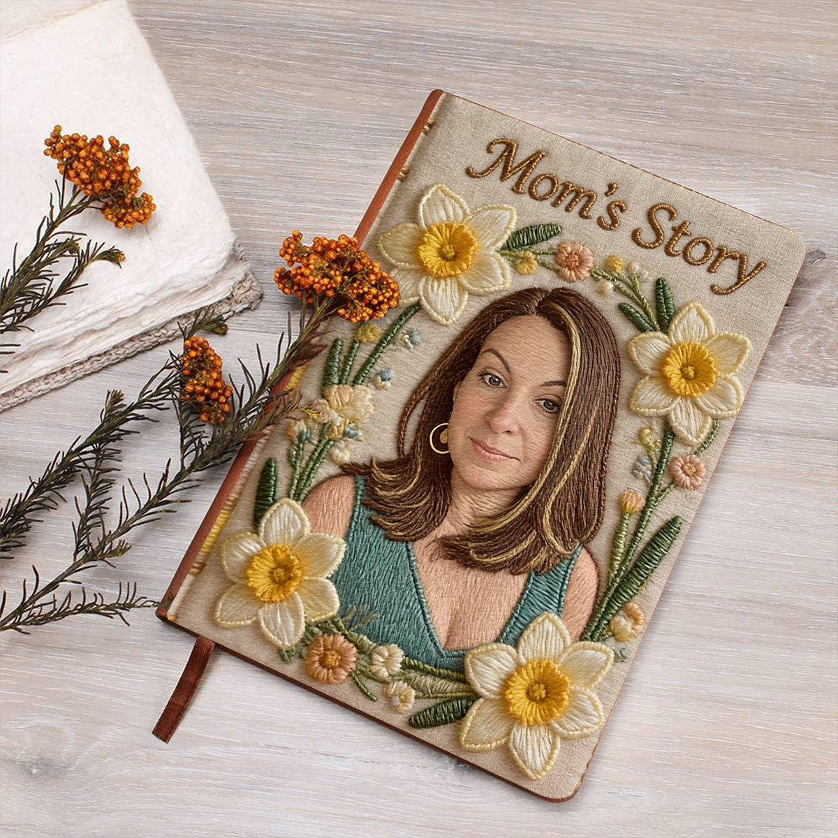 Mom's Story - Personalized Mother Leather Journal
