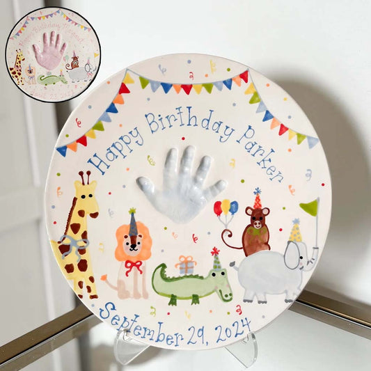 Happy Birthday - Personalized Birthday Ceramic Round Plate
