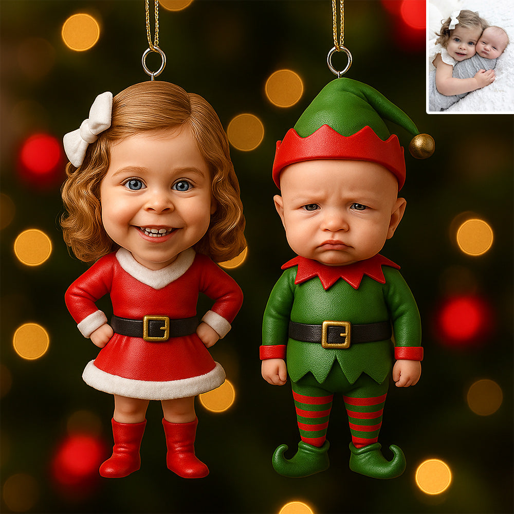 Christmas Gift For Family - Personalized Family Custom Made 3D Minifigure Ornament