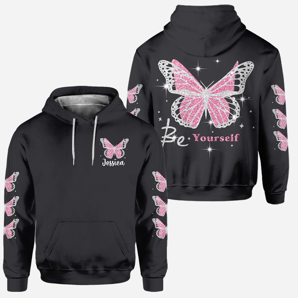 Be Yourself - Personalized Butterfly Hoodie and Leggings