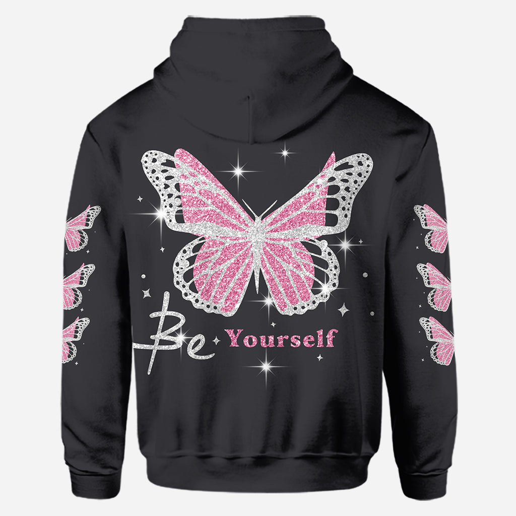 Be Yourself - Personalized Butterfly Hoodie and Leggings