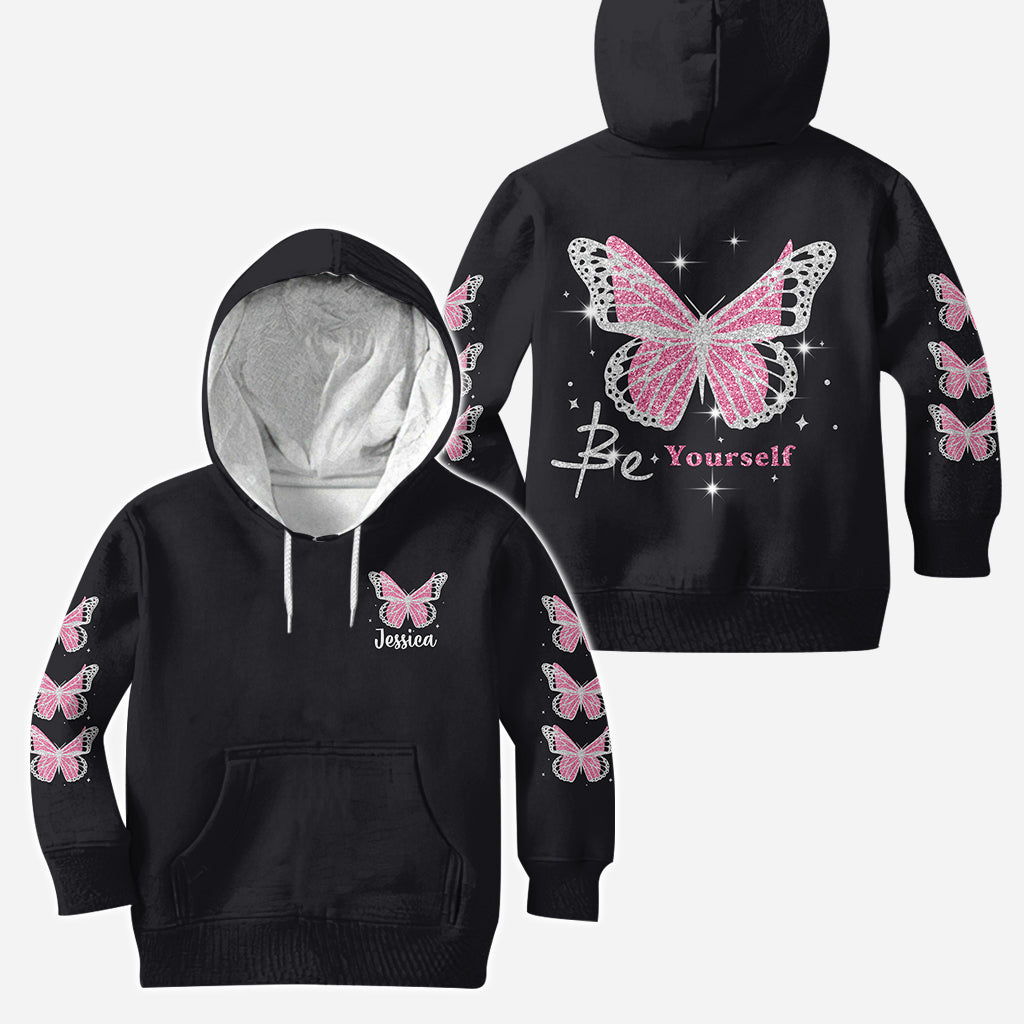 Be Yourself - Personalized Butterfly Hoodie and Leggings