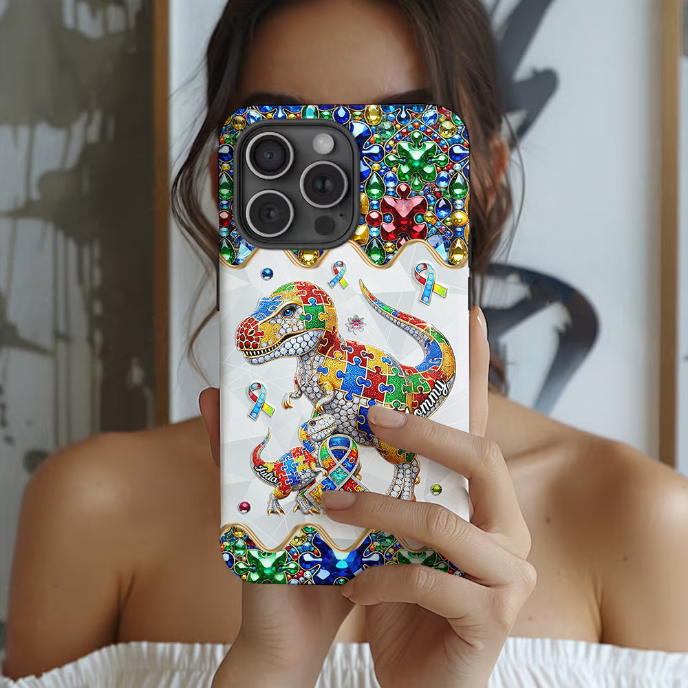 Strong Mama - Personalized Autism Awareness Full Print Phone Case