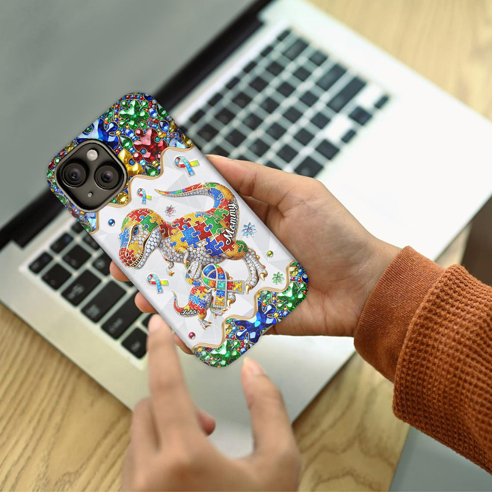 Strong Mama - Personalized Autism Awareness Full Print Phone Case