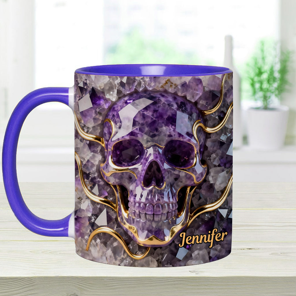 Beautiful Skull - Personalized Skull Accent Mug