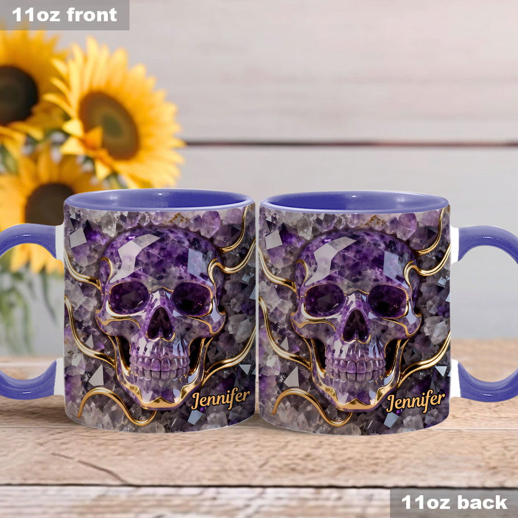 Beautiful Skull - Personalized Skull Accent Mug