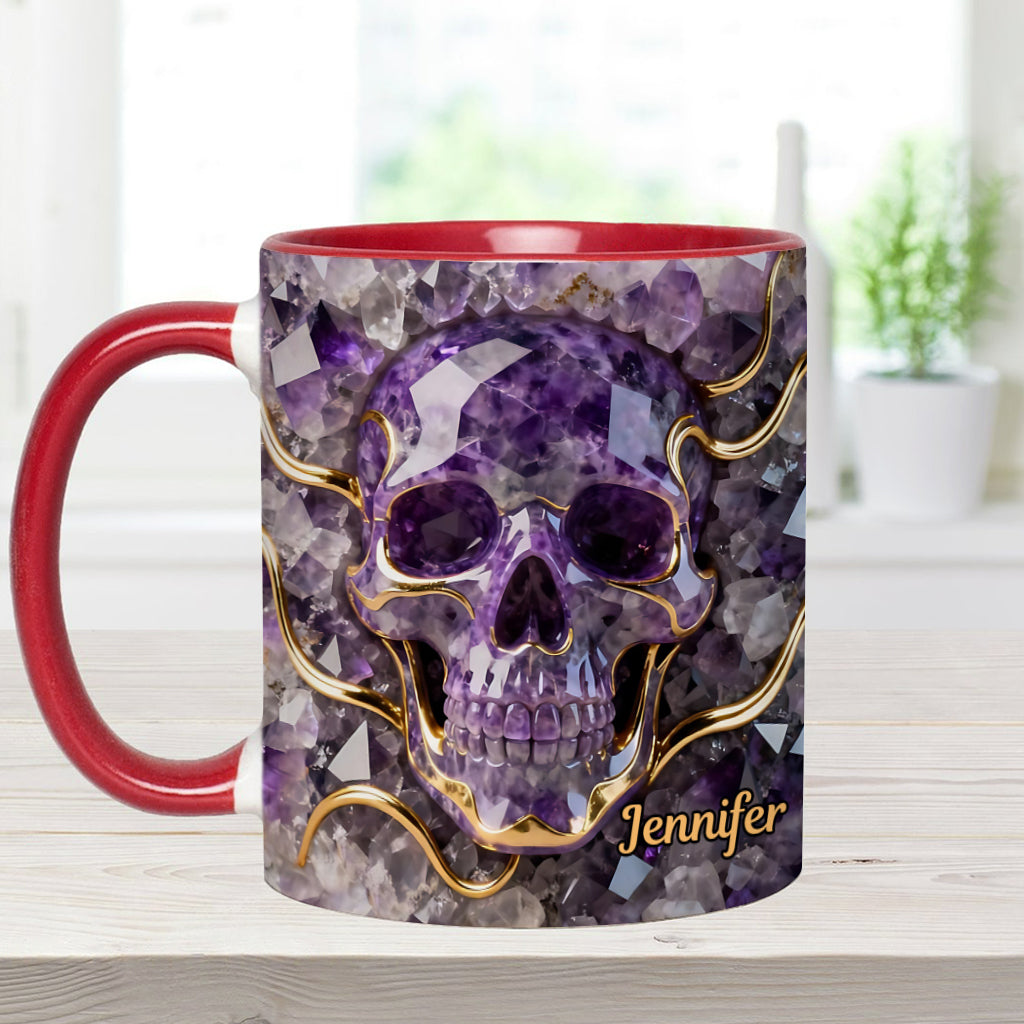 Beautiful Skull - Personalized Skull Accent Mug
