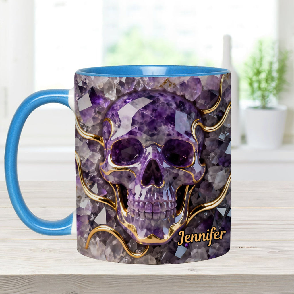 Beautiful Skull - Personalized Skull Accent Mug