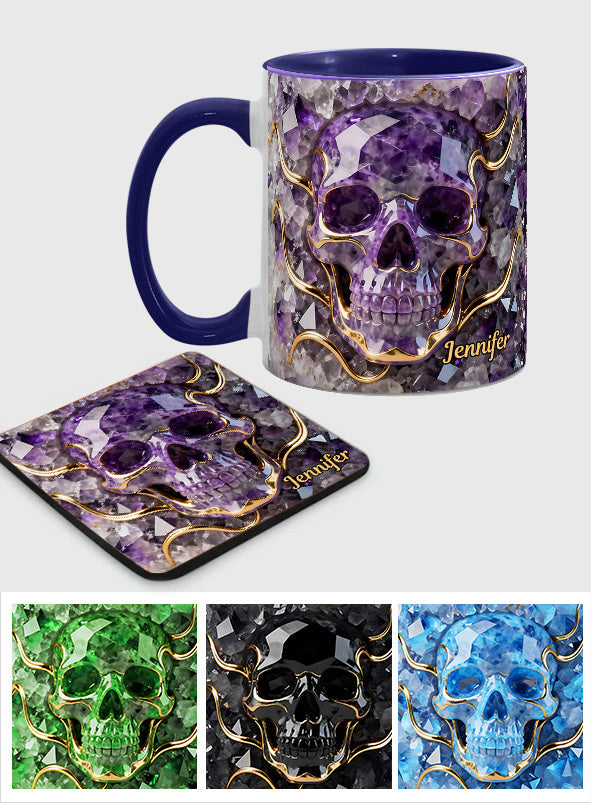 Beautiful Skull - Personalized Skull Accent Mug