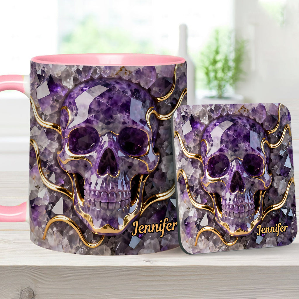 Beautiful Skull - Personalized Skull Accent Mug