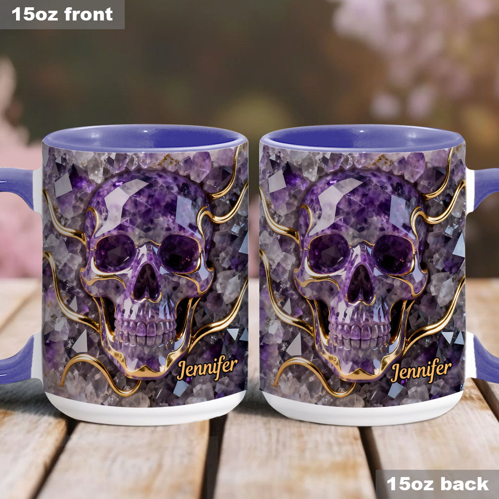 Beautiful Skull - Personalized Skull Accent Mug
