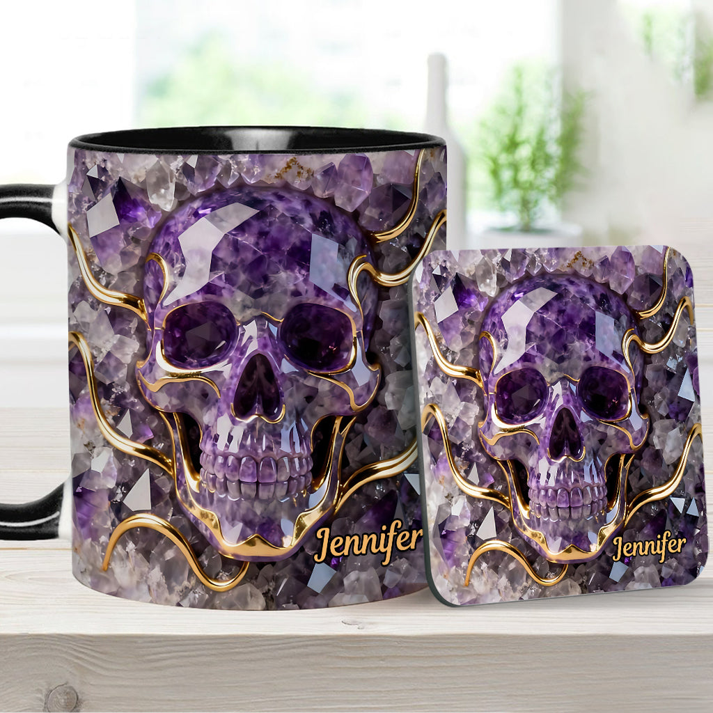 Beautiful Skull - Personalized Skull Accent Mug
