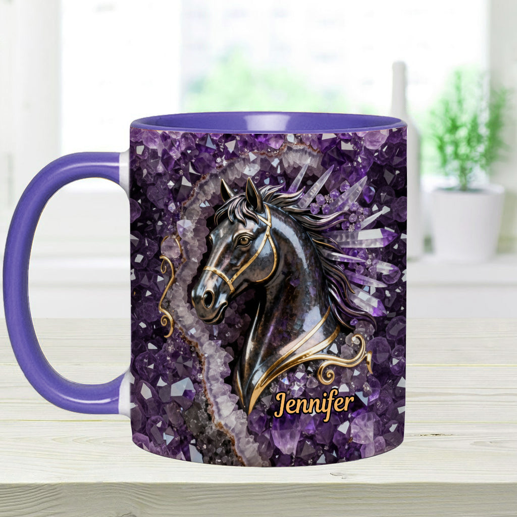 Love Horse - Personalized Horse Accent Mug & Coaster