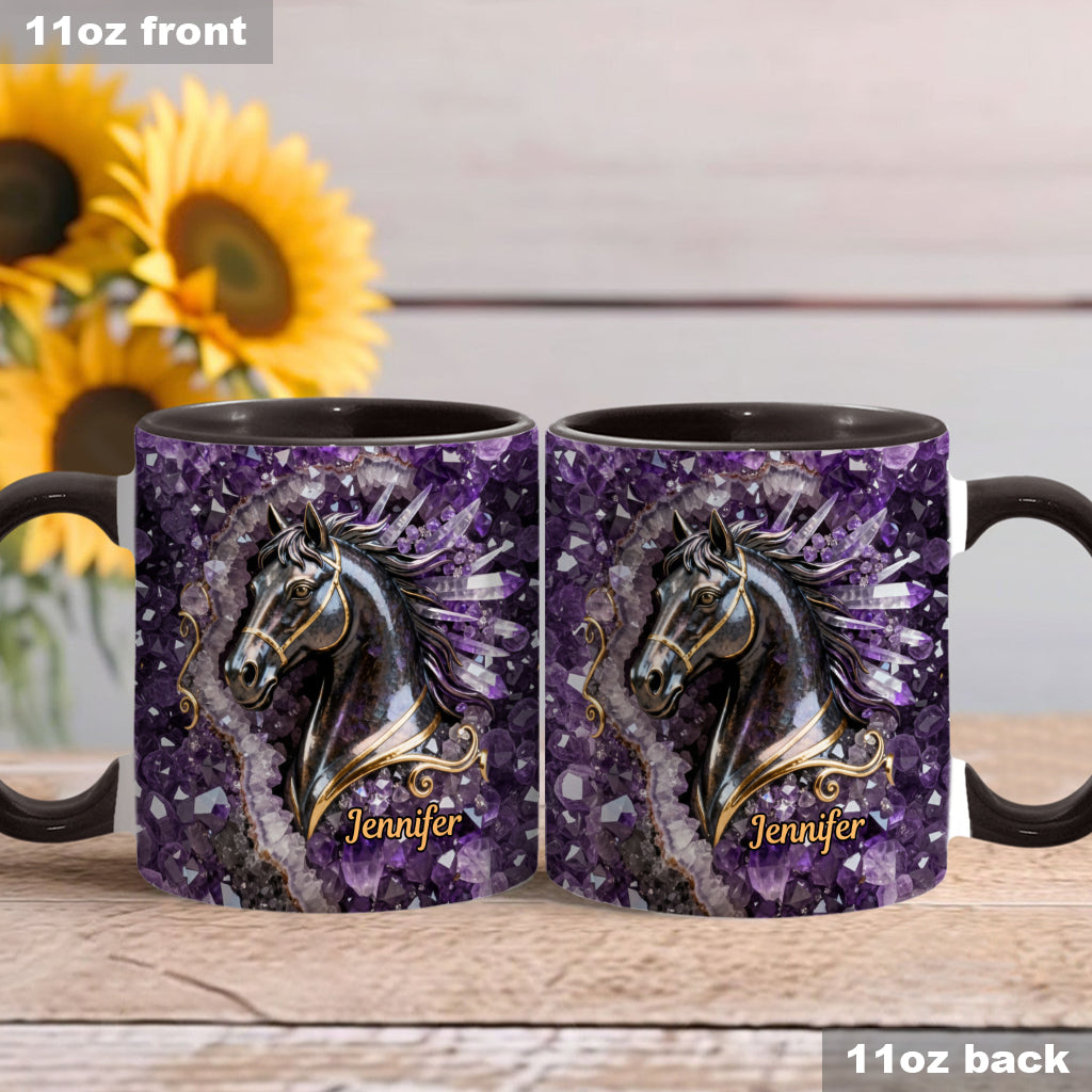 Love Horse - Personalized Horse Accent Mug & Coaster