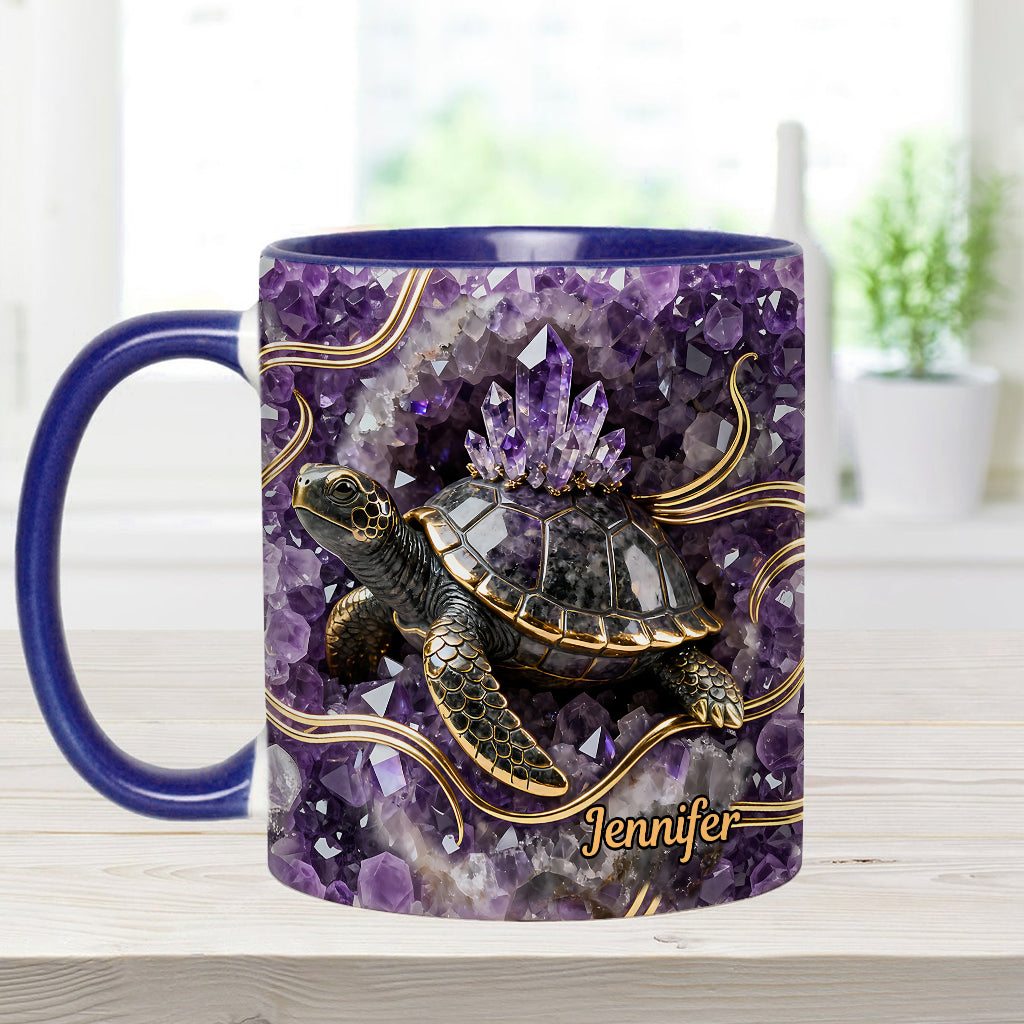 Love Turtle - Personalized Turtle Accent Mug & Coaster