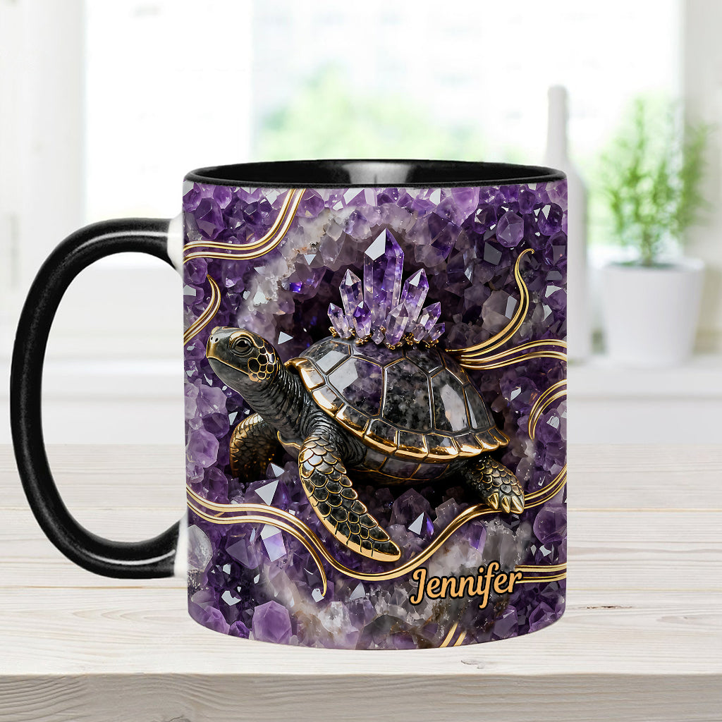 Love Turtle - Personalized Turtle Accent Mug & Coaster