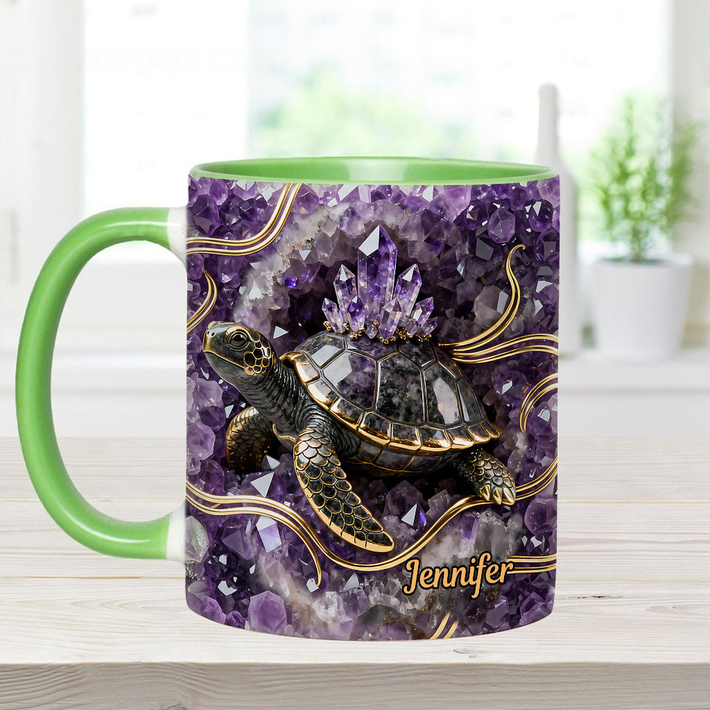 Love Turtle - Personalized Turtle Accent Mug & Coaster