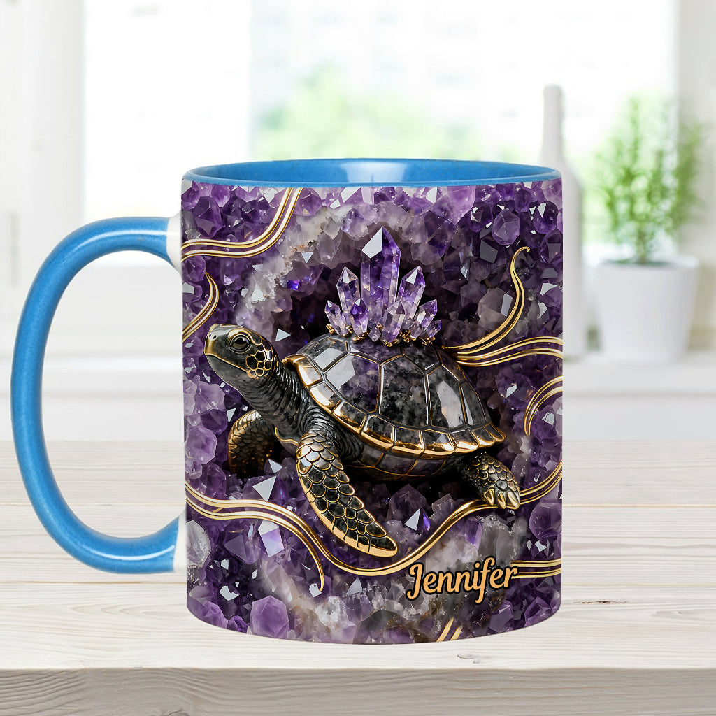 Love Turtle - Personalized Turtle Accent Mug & Coaster