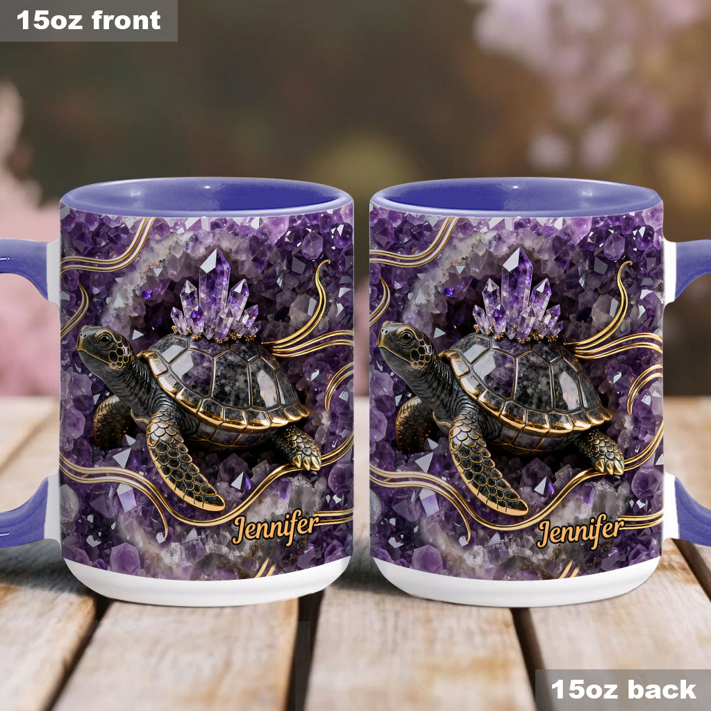 Love Turtle - Personalized Turtle Accent Mug & Coaster