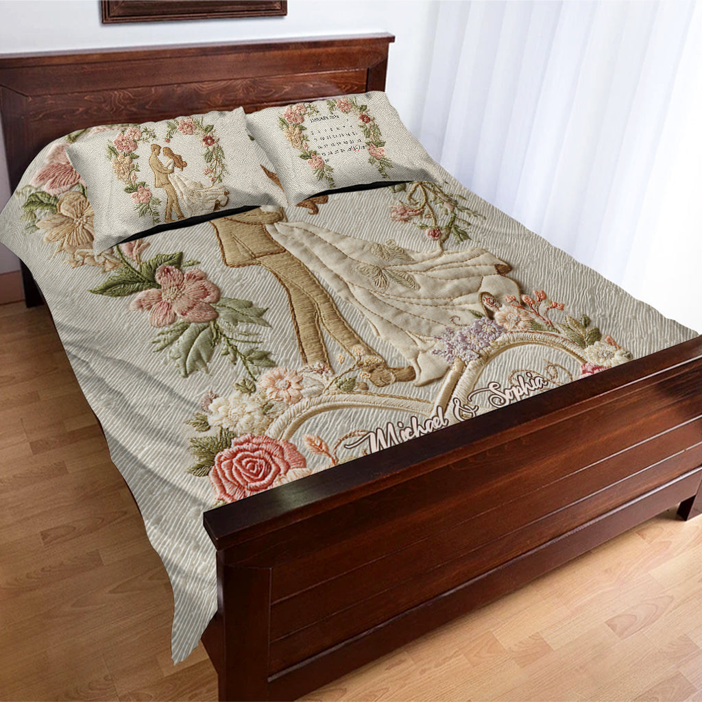 Forever Love - Personalized Couple Bedding Set