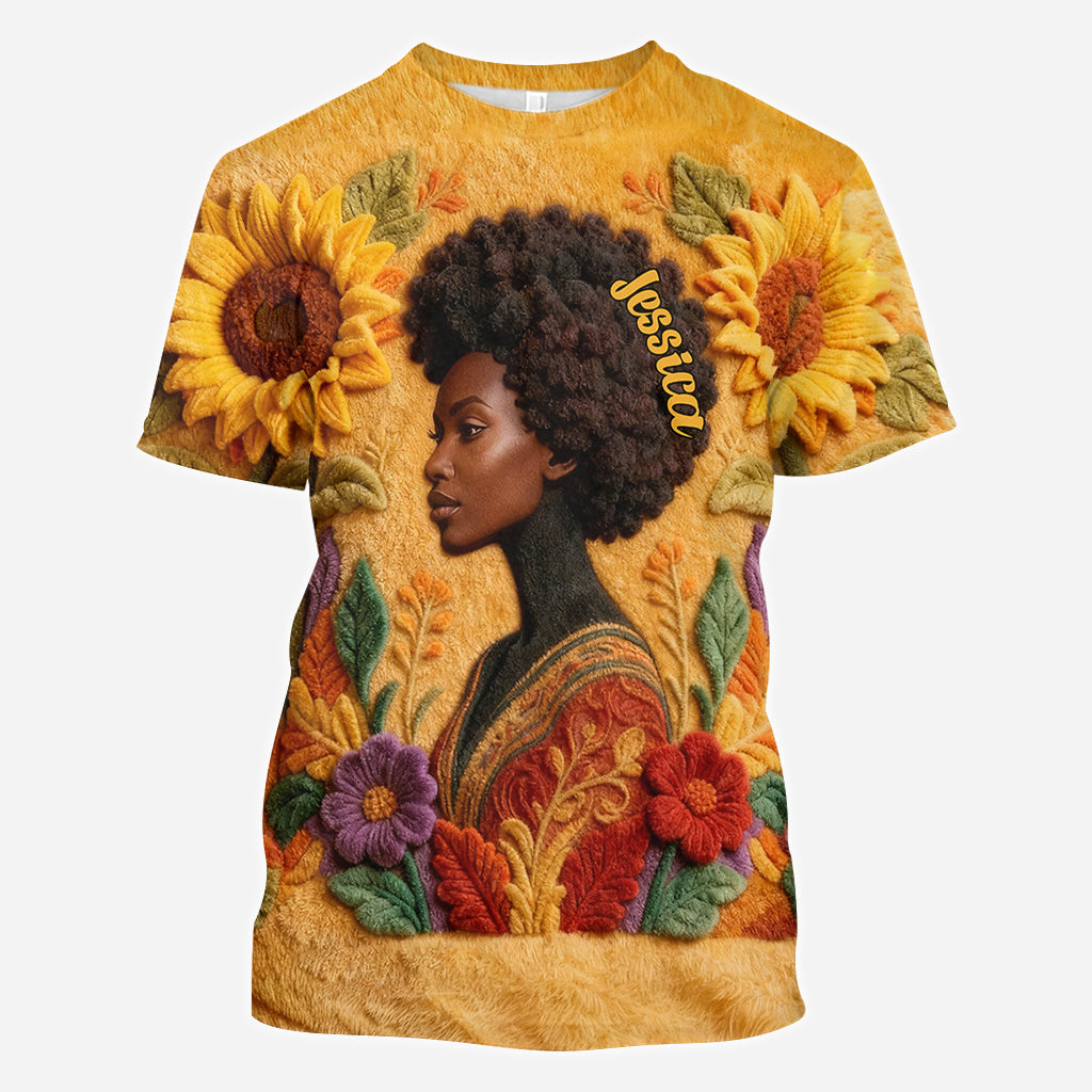 Black Queen - Personalized African American All Over Shirt