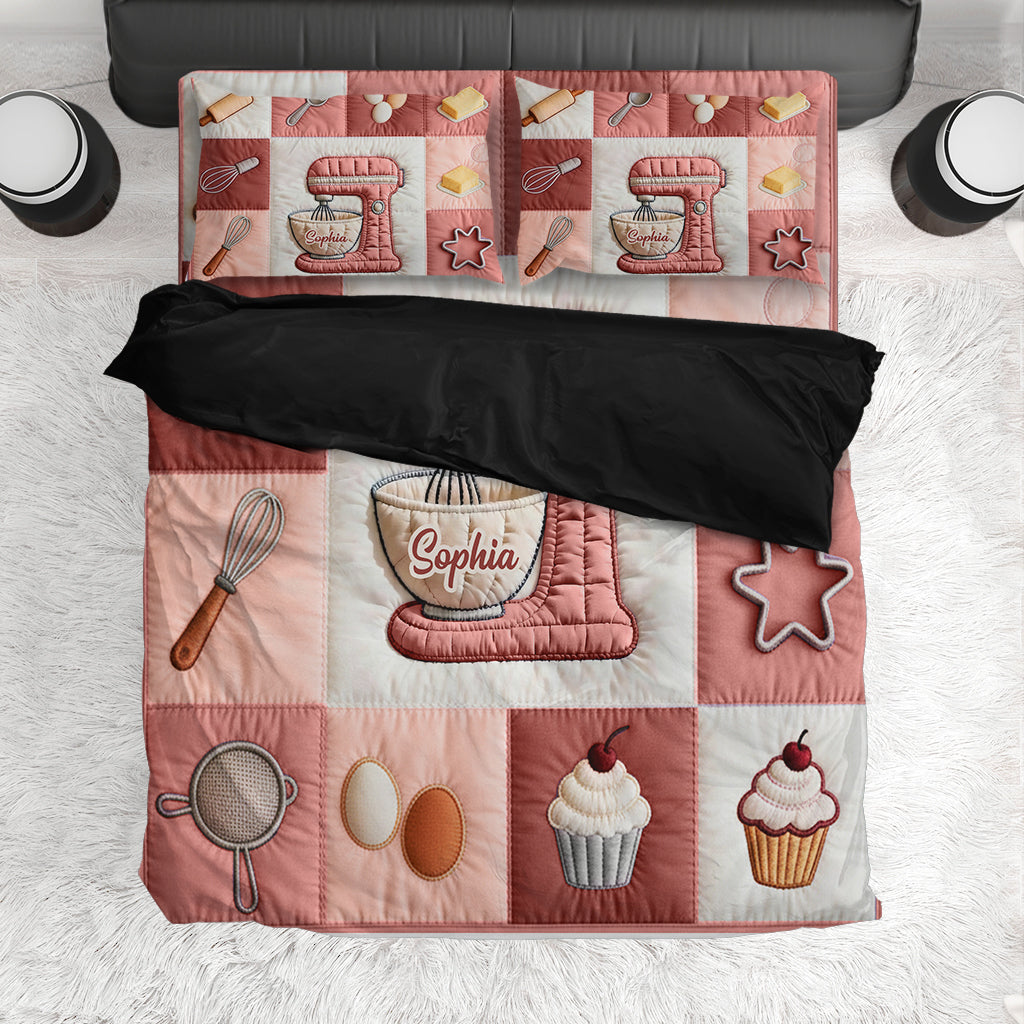 Kitchen Baking - Personalized Baking Bedding Set